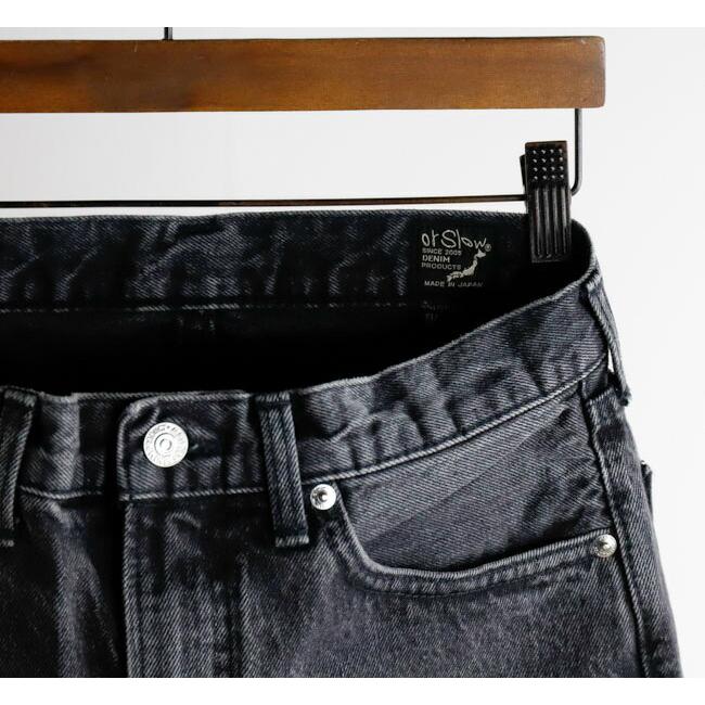 orslow オアスロウ 107 IVY FIT BLACK DENIM STONE アイビーフィット