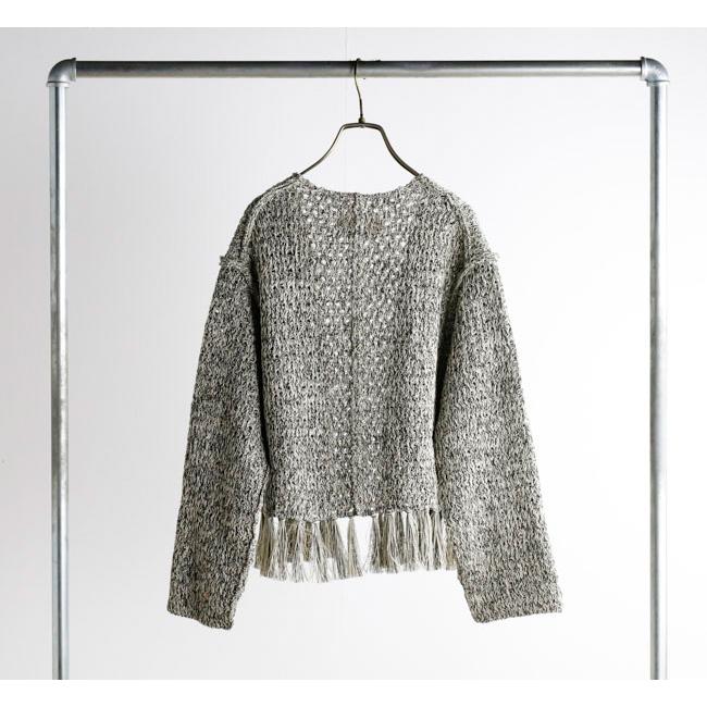 SALE40%OFF //unfil アンフィル double honeycomb mesh fringed cardigan ボタンレスカーディガン WVSP-UW111 |  | 09