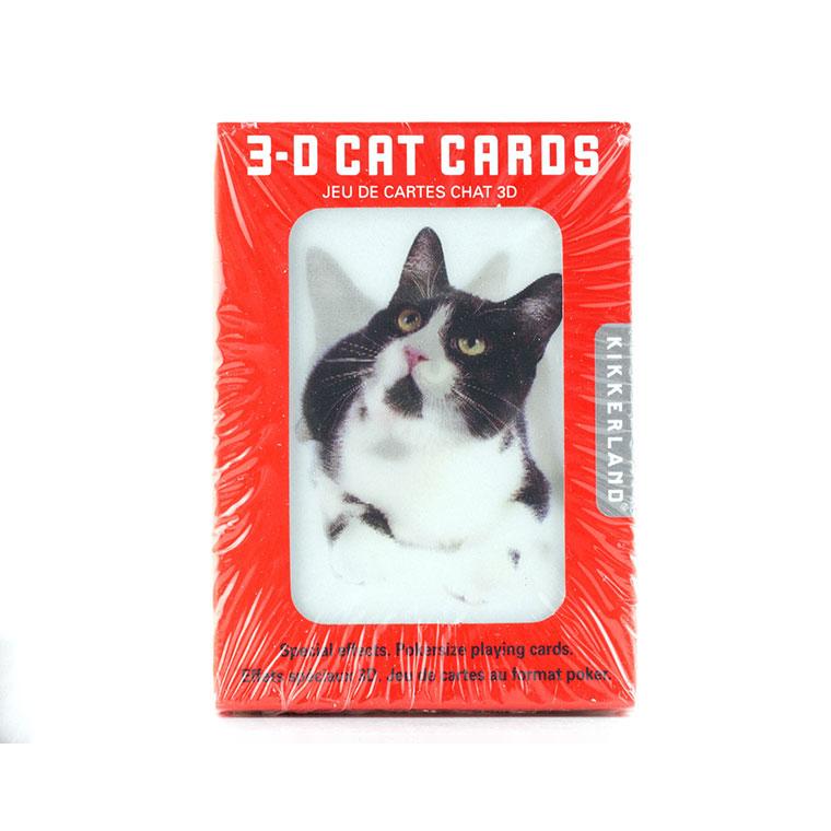3D Cat Cards KIKKERLAND 3Dキャットカード 猫のトランプ | 