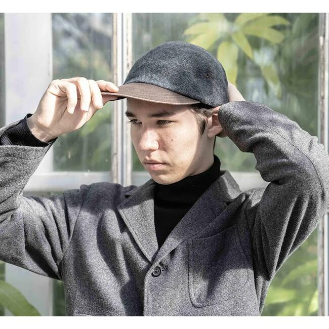SALE40%OFF // DECHO デコ 9-4AD25 ジェットキャップ CHECK & MOLESKIN DUCKBILL JET CAP |  | 01