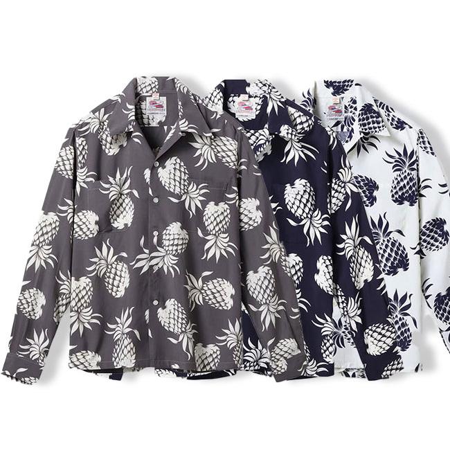DUKE KAHANAMOKU SPECIAL EDITION “DUKE'S PINEAPPLE” (LONG SLEEVE) Lot No. DK26793 ハワイアンシャツ アロハシャツ デュークス・パイナップル | 