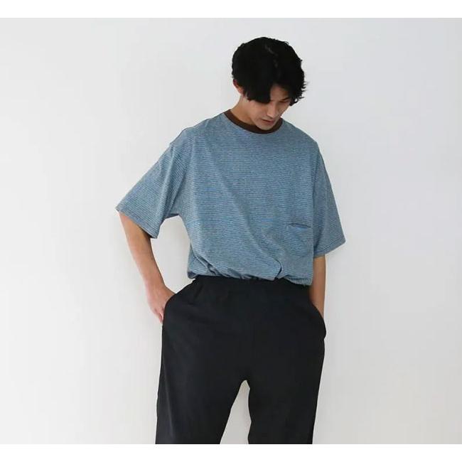 EEL Products イール プロダクツ E-26501 ユルリ TEE 1/2ボーダー YURURI TEE 1/2 border | 