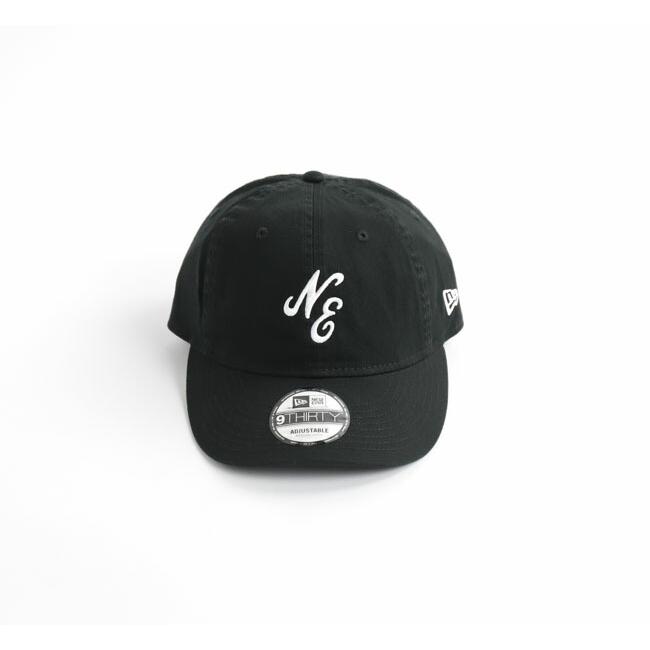 NEW ERA ニューエラ 9THIRTY クラシックロゴ ウォッシュドコットン ブラック × ホワイト 14525046 | 