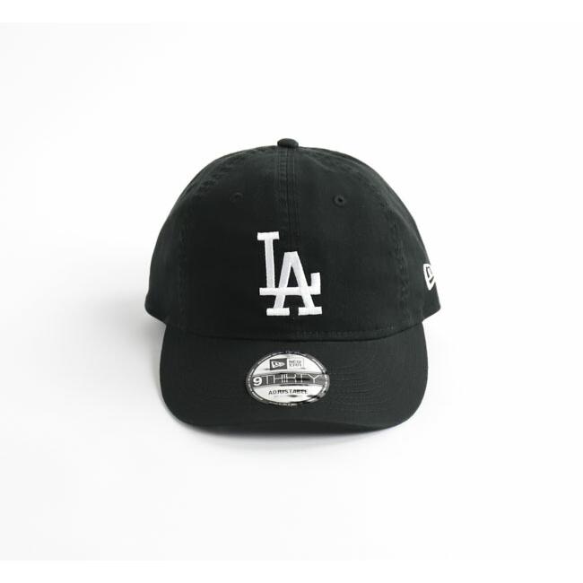 NEW ERA ニューエラ 9THIRTY ロサンゼルス・ドジャース ウォッシュドコットン ブラック × ホワイト 14525047 | 