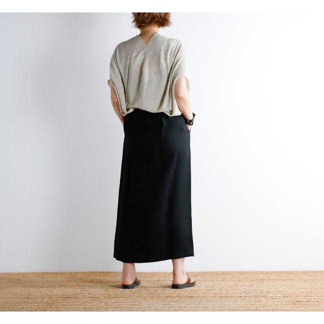 evam eva エヴァムエヴァ リネンラップスカート linen wrap skirt　E241T200 |  | 04