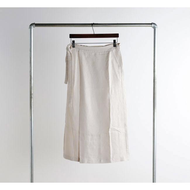 evam eva エヴァムエヴァ リネンラップスカート linen wrap skirt　E241T200 |  | 06