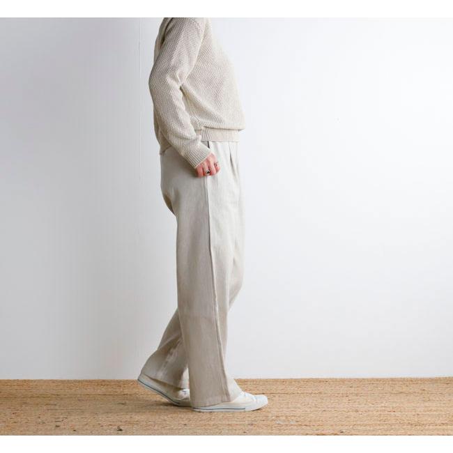 evam eva エヴァムエヴァ リネンコットンワイドパンツ linen cotton wide pants E251T036 |  | 02