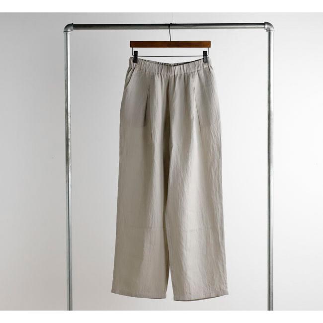 evam eva エヴァムエヴァ リネンシルクタックパンツ linen silk tuck pants　E251T129 |  | 06