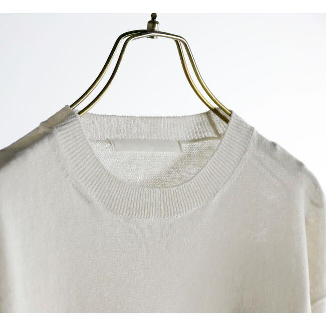 新品未使用　evam eva リネンプルオーバーE251K168 アイボリー evam eva エヴァムエヴァ リネンプルオーバー linen pullover