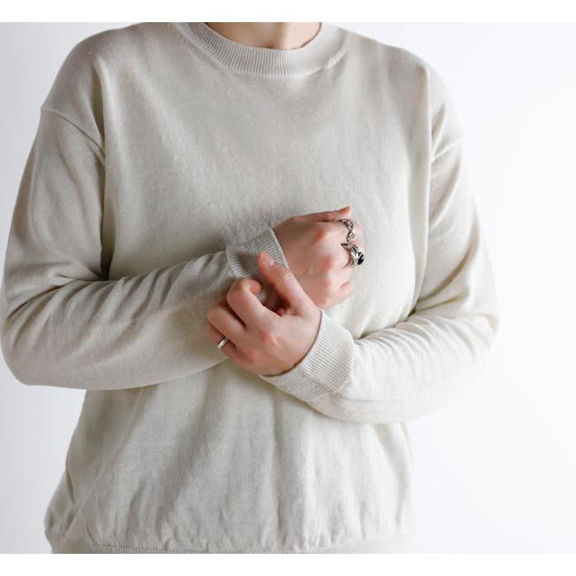 新品未使用　evam eva リネンプルオーバーE251K168 アイボリー evam eva エヴァムエヴァ リネンプルオーバー linen pullover