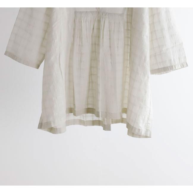 evam eva エヴァムエヴァ シャドウチェック ギャザープル