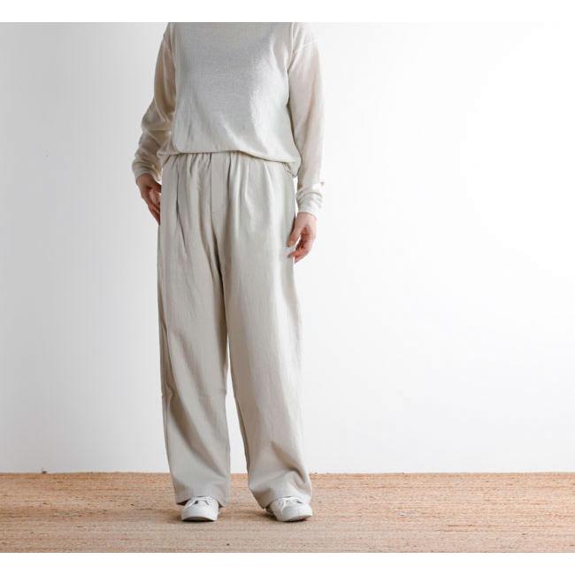 evam eva エヴァムエヴァ ワイドパンツ wide pants E002T082 | 