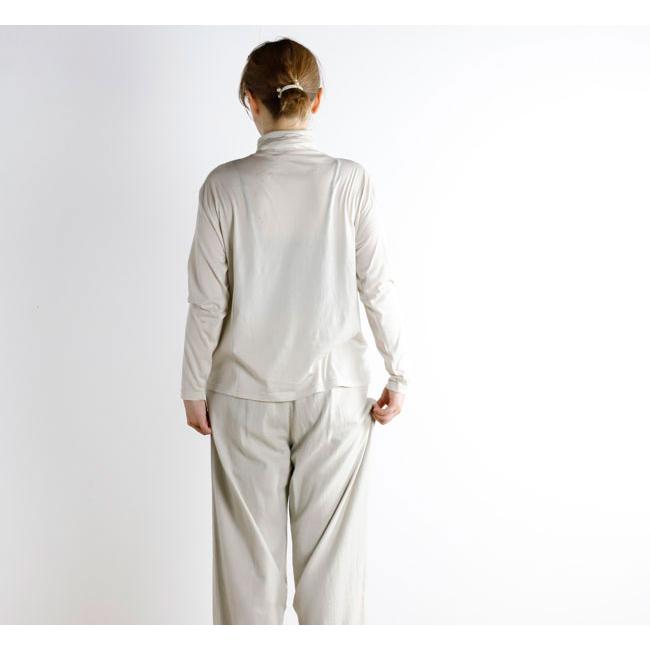 evam eva エヴァムエヴァ オーガニックコットン カットソー タートルネック cut&sew turtleneck E253C028 |  | 03