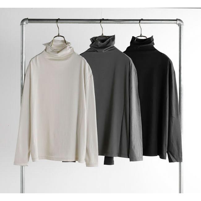 evam eva エヴァムエヴァ オーガニックコットン カットソー タートルネック cut&sew turtleneck E253C028 |  | 04