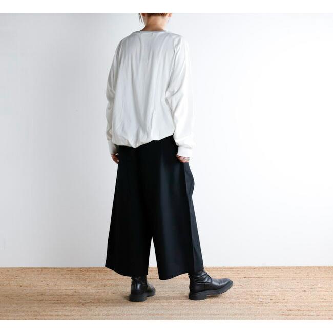 evam eva エヴァムエヴァ E253T065 コットンキュロットパンツ cotton