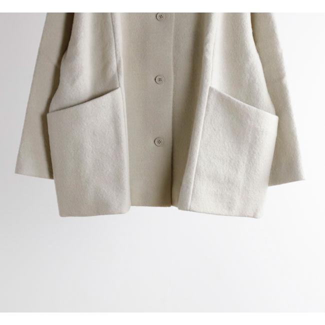 evam eva エヴァムエヴァE253K090 プレスウール ショートコート press wool short coat |  | 12