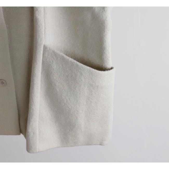 evam eva エヴァムエヴァE253K090 プレスウール ショートコート press wool short coat |  | 15