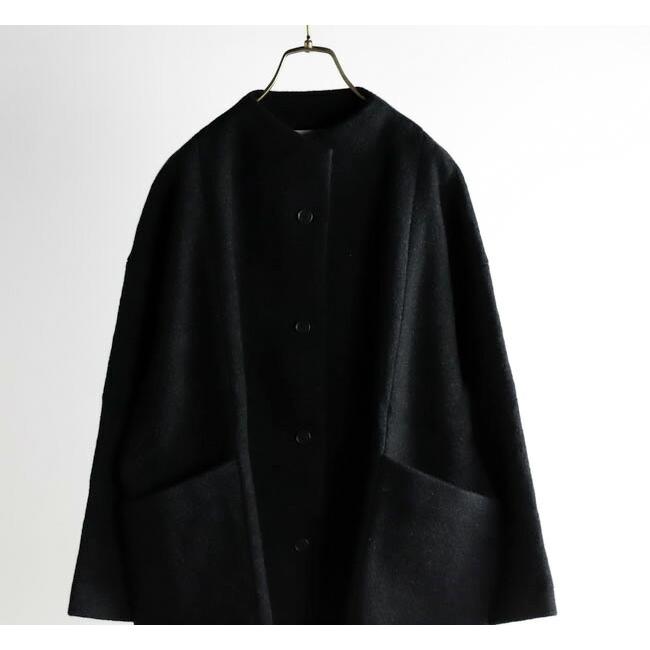 evam eva エヴァムエヴァE253K090 プレスウール ショートコート press wool short coat |  | 16