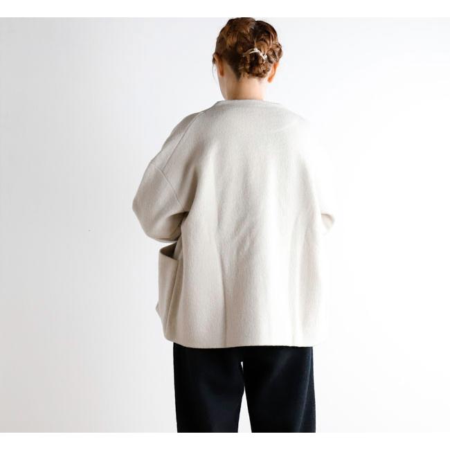 evam eva エヴァムエヴァE253K090 プレスウール ショートコート press wool short coat |  | 06