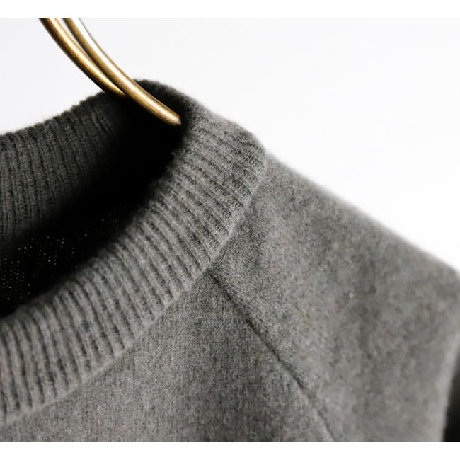 evam eva エヴァムエヴァ E253K176 プレスウール ラグランプルオーバー press wool raglan pullover |  | 16