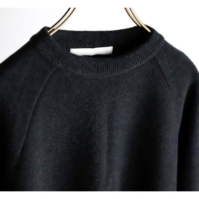 evam eva エヴァムエヴァ E253K176 プレスウール ラグランプルオーバー press wool raglan pullover |  | 18