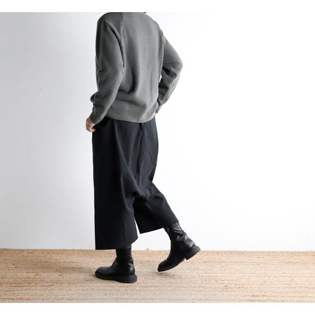 evam eva エヴァムエヴァ E253K176 プレスウール ラグランプルオーバー press wool raglan pullover |  | 02