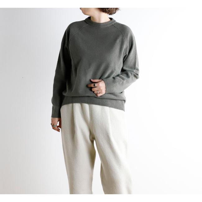 evam eva エヴァムエヴァ E253K176 プレスウール ラグランプルオーバー press wool raglan pullover |  | 04