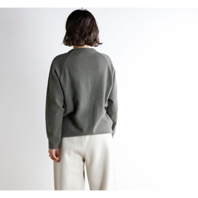 evam eva エヴァムエヴァ E253K176 プレスウール ラグランプルオーバー press wool raglan pullover |  | 05