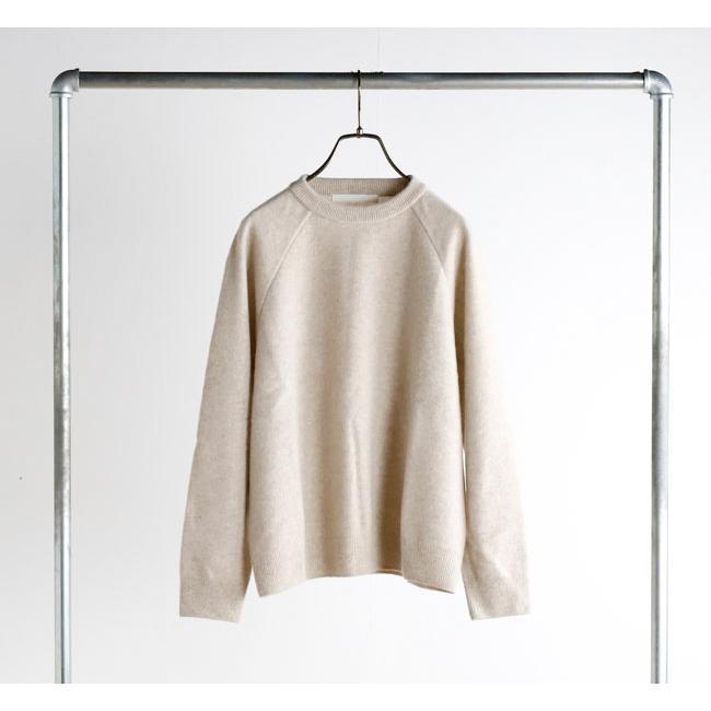 evam eva エヴァムエヴァ E253K176 プレスウール ラグランプルオーバー press wool raglan pullover |  | 07
