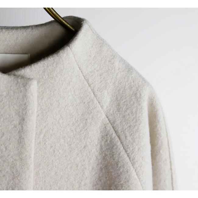 evam eva エヴァムエヴァ E253K091 プレスウール ラグランコート press wool raglan coat |  | 14