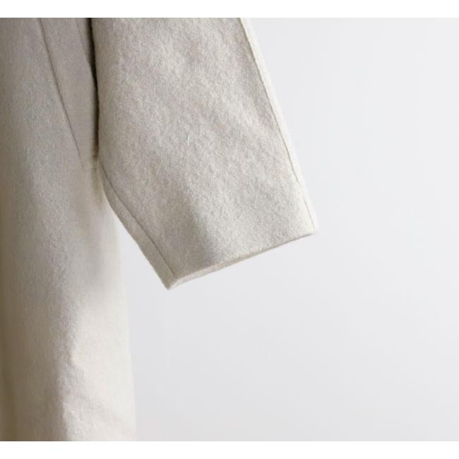 evam eva エヴァムエヴァ E253K091 プレスウール ラグランコート press wool raglan coat |  | 17