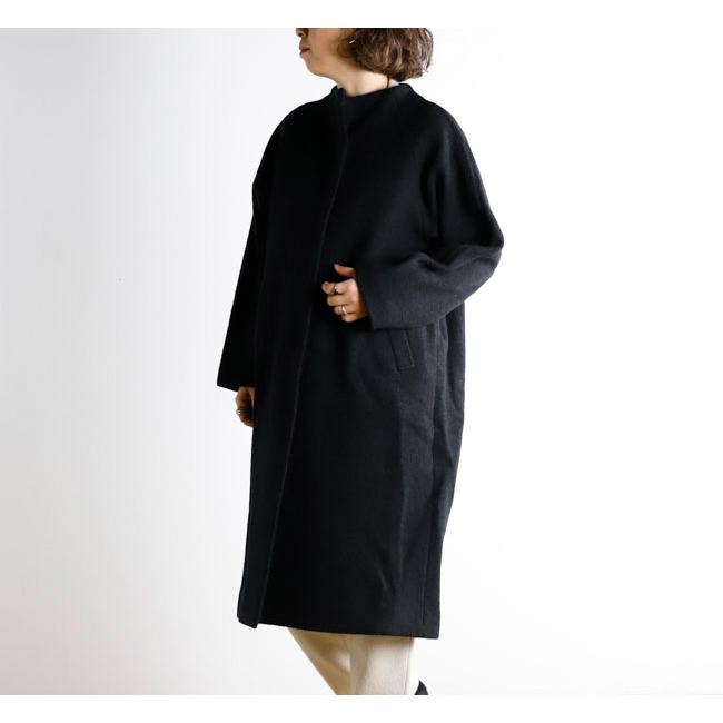 evam eva エヴァムエヴァ E253K091 プレスウール ラグランコート press wool raglan coat |  | 02