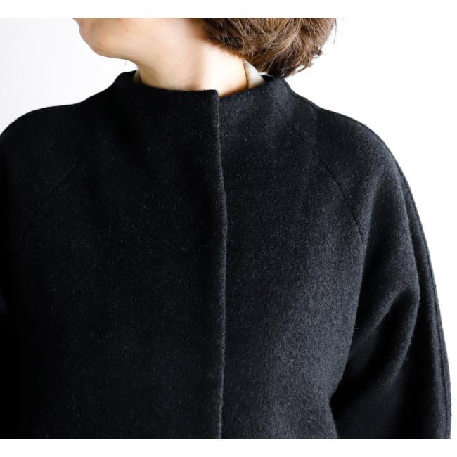 evam eva エヴァムエヴァ E253K091 プレスウール ラグランコート press wool raglan coat |  | 03