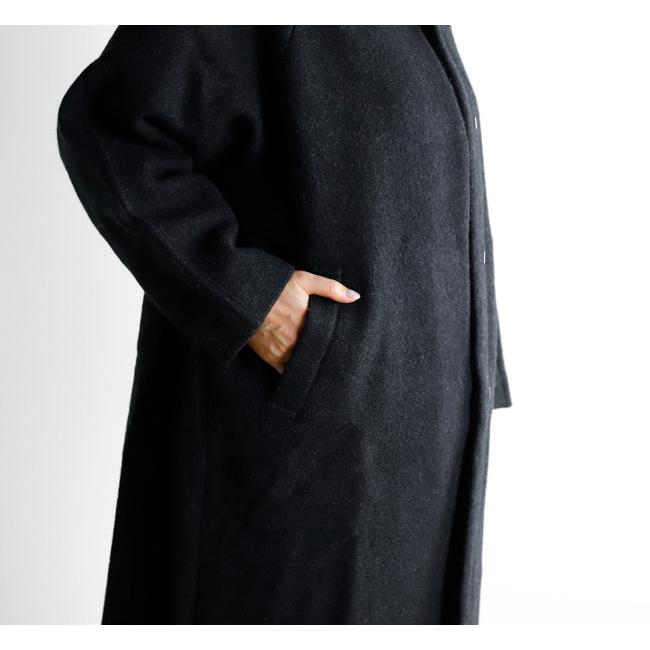 evam eva エヴァムエヴァ E253K091 プレスウール ラグランコート press wool raglan coat |  | 04