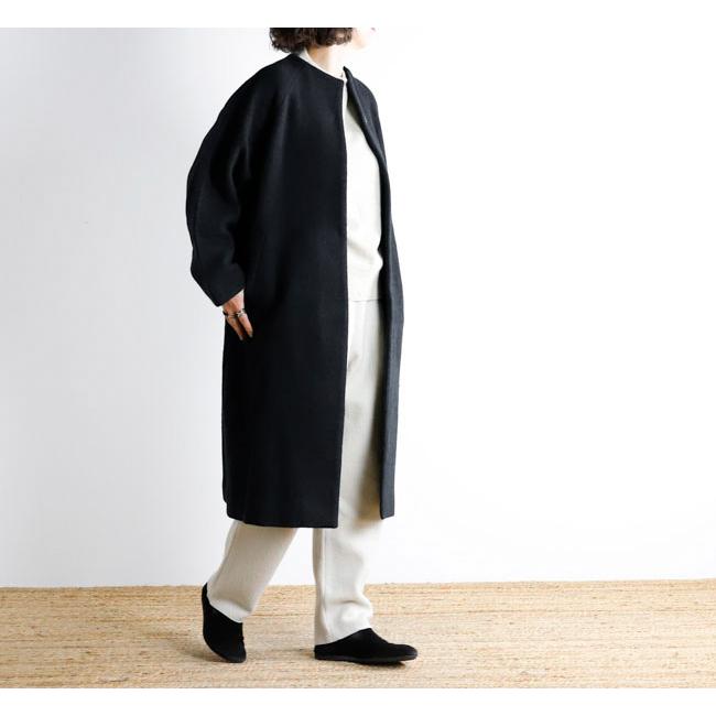 evam eva エヴァムエヴァ E253K091 プレスウール ラグランコート press wool raglan coat |  | 06