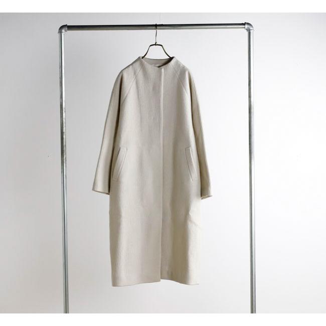 evam eva エヴァムエヴァ E253K091 プレスウール ラグランコート press wool raglan coat |  | 09