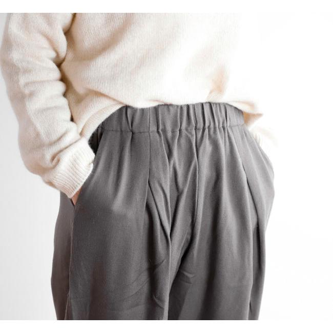 evam eva エヴァムエヴァ E253T156 ウール ワイドパンツ wool wide pants |  | 01