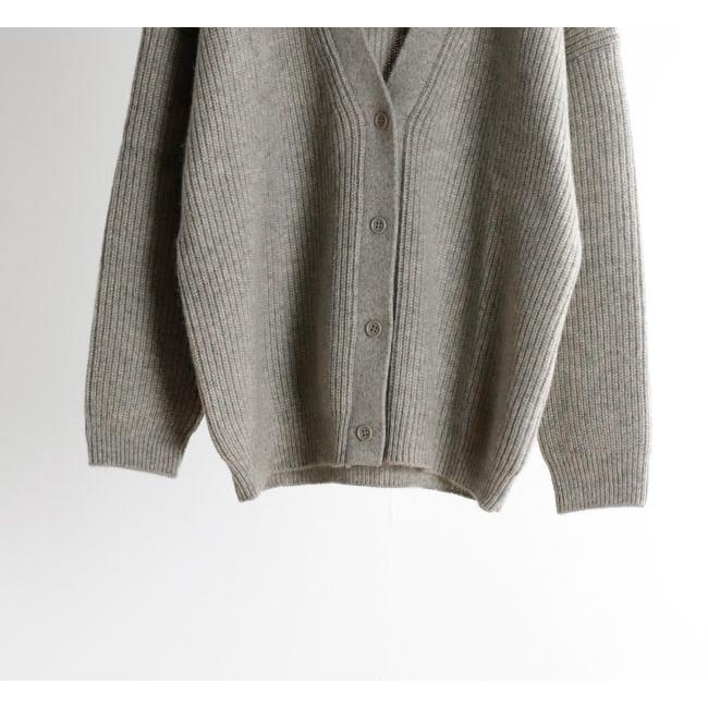 evam eva エヴァムエヴァ E253K200 ウール フォックス カーディガン