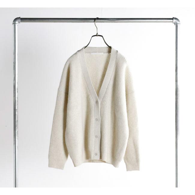 evam eva エヴァムエヴァ E253K200 ウール フォックス カーディガン