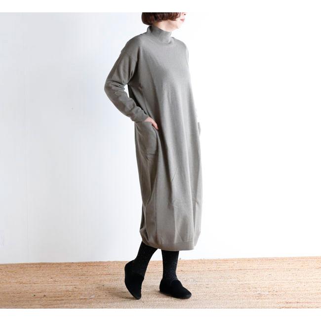 evam eva エヴァムエヴァ E253K203 ウールタートルネック ワンピース wool turtleneck one-piece |  | 01