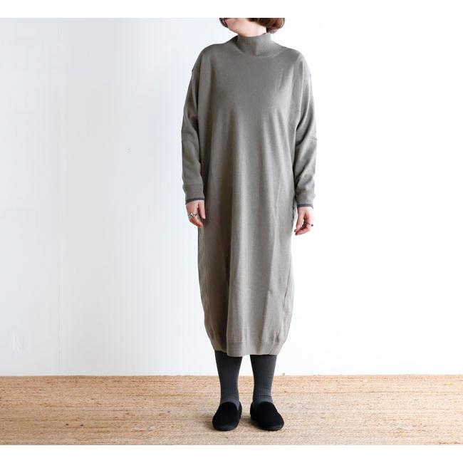 evam eva エヴァムエヴァ E253K203 ウールタートルネック ワンピース wool turtleneck one-piece |  | 02