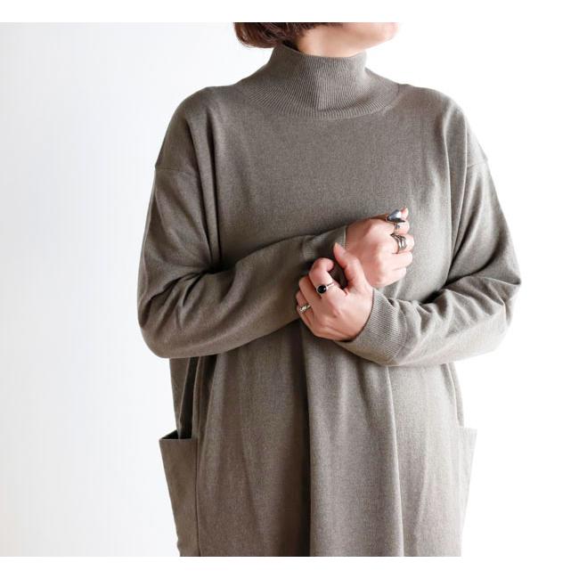 evam eva エヴァムエヴァ E253K203 ウールタートルネック ワンピース wool turtleneck one-piece |  | 04