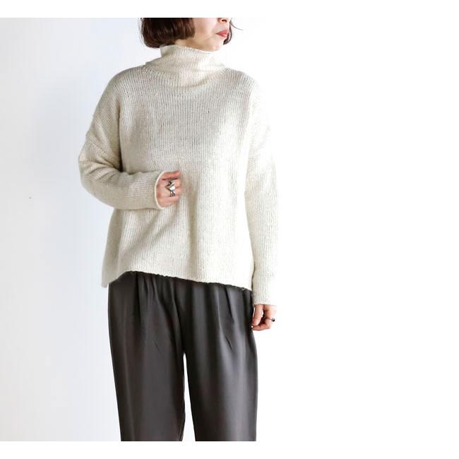 evam eva エヴァムエヴァ E253K220 ローゲージ タートルネック low gauge turtleneck |  | 01