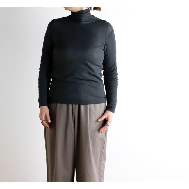 evam eva エヴァムエヴァ E261K009 コットン タートルネック cotton turtleneck | 