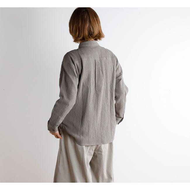 evam eva エヴァムエヴァ E261T052 コットンシャツ cotton shirt |  | 04