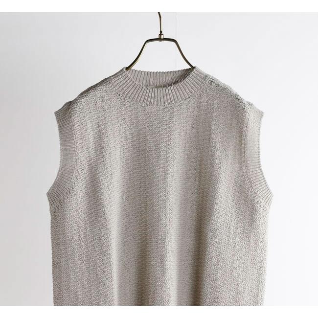 evam eva エヴァムエヴァ E261K085 コットンリネン ベスト cotton linen vest |  | 10
