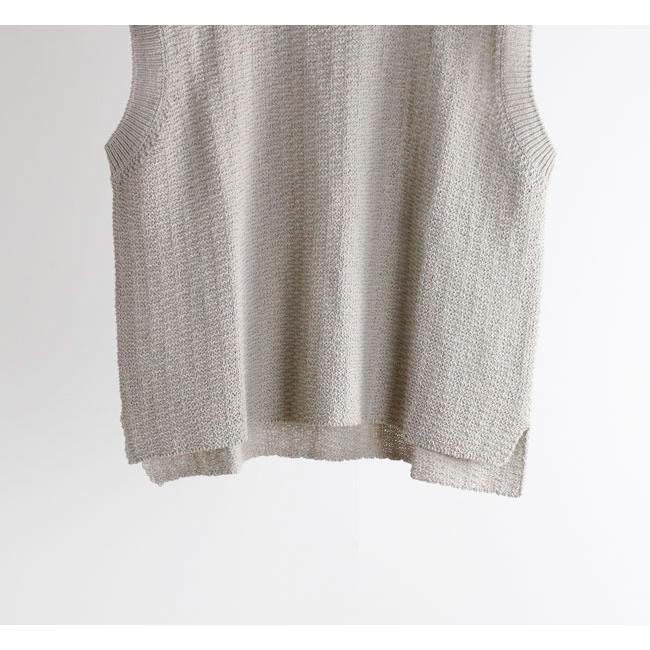 evam eva エヴァムエヴァ E261K085 コットンリネン ベスト cotton linen vest |  | 11
