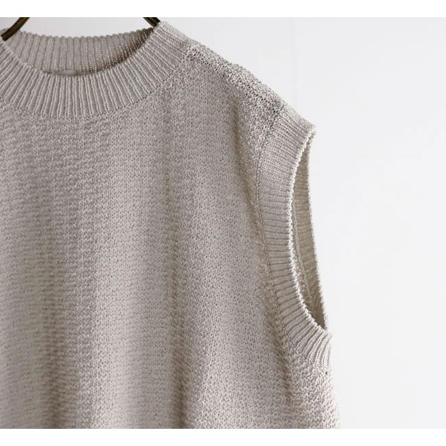 evam eva エヴァムエヴァ E261K085 コットンリネン ベスト cotton linen vest |  | 12