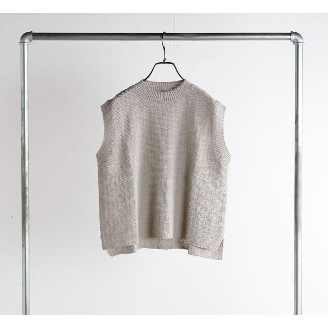 evam eva エヴァムエヴァ E261K085 コットンリネン ベスト cotton linen vest |  | 06