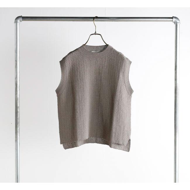 evam eva エヴァムエヴァ E261K085 コットンリネン ベスト cotton linen vest |  | 07